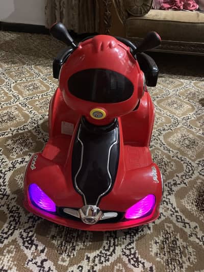Electric car with lights and sounds