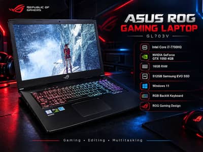 Asus rog strix new laptop minor use