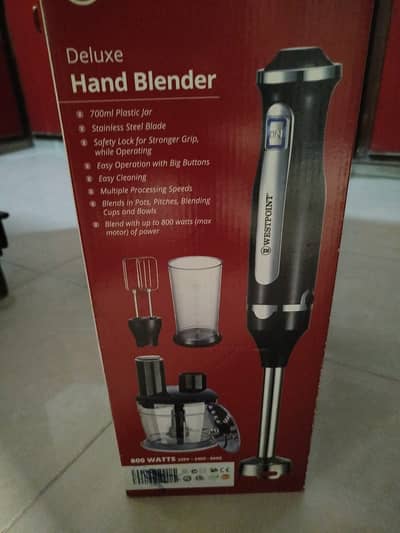 New Westpoint deluxe hand blender