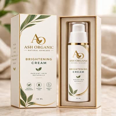 Ash Organic Face Moisturizer Cream - 50ML Bottle