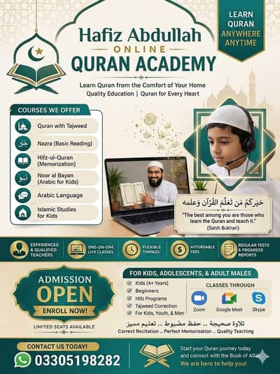 Online Quran Tutor.