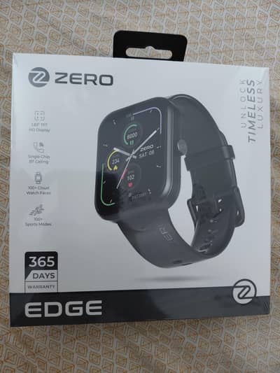 Zero Edge Smart Watch Jet Black New