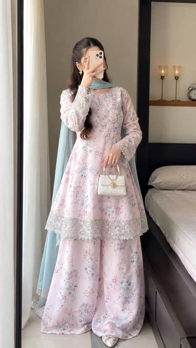 frock with plazo