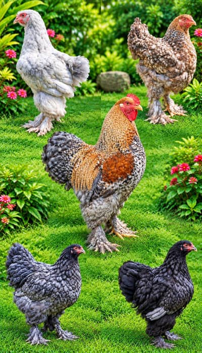 Brahma big size breeders and Phaty and chicks for Sela