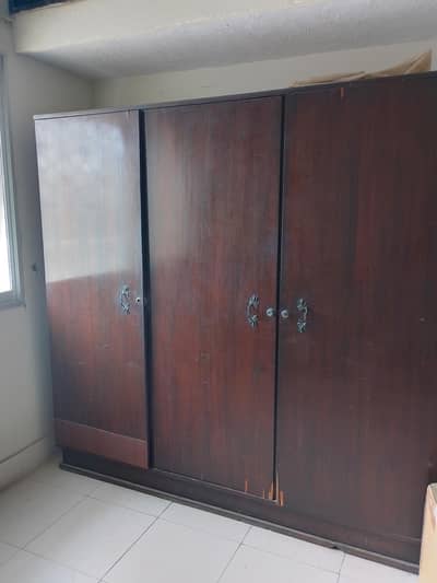 3-Door Wooden Cupboard for Sale
