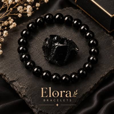 Black Obsidian Style Bracelet  perfect for gifting