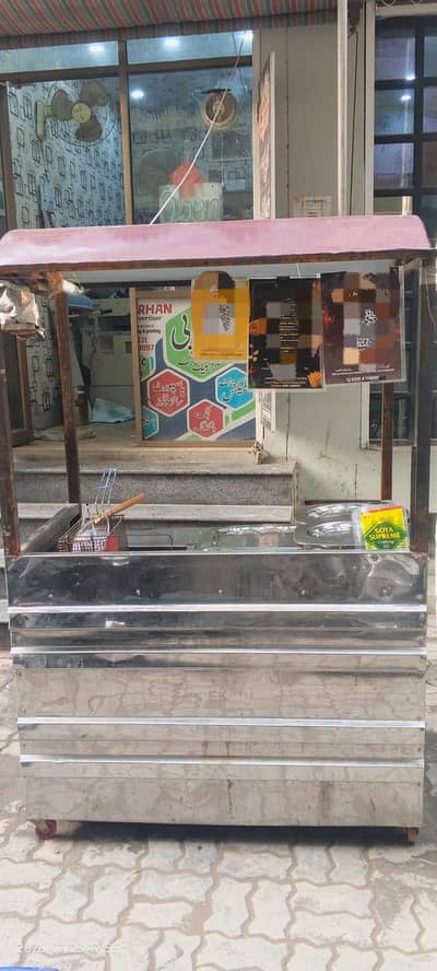 Commercial Fries Counter 2.5×4 Ft – 12L Oil Tank & Gas Burner