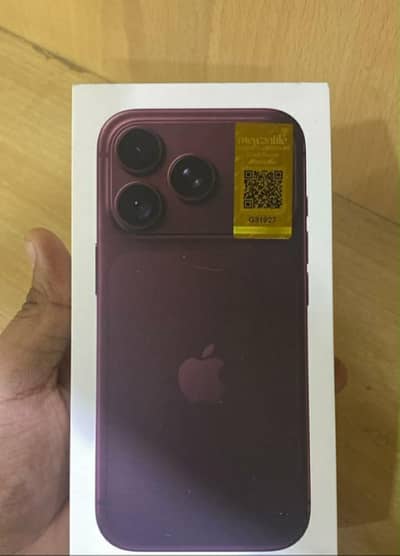 Apple iPhone 18 Pro Max box pack PTA approved 256 gb