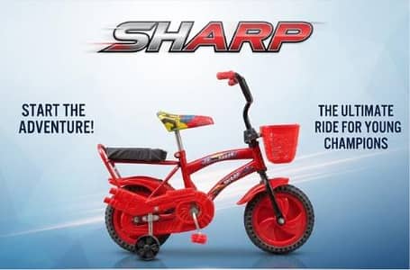 Kids Bicycle 12 Inch – Sharp Cycle with Basket & Training Wheels