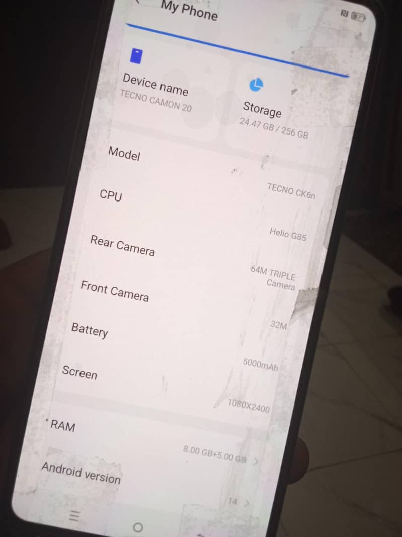 Tecno CAMON 20 Pro 4