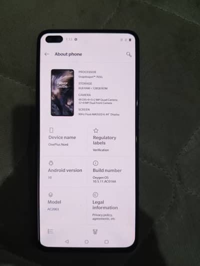 OnePlus Nord 128GB / 8GB RAM - Great Condition (Single SIM Working)
