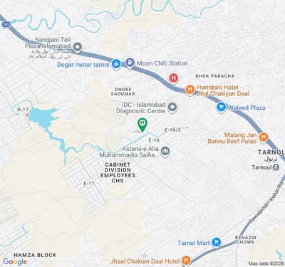1 Kanal Residential Plot for Sale in E-17/3, Islamabad