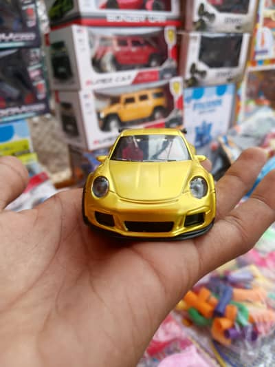 yellow gold colour metal car diecast