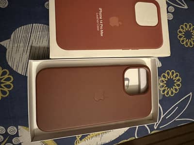 I phone 14 pro max leather case new