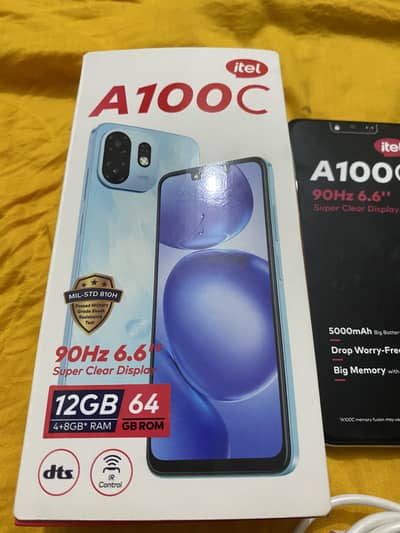 Itel A100 C 4/64GB 7 month officel warranty complete Box Read Add firs