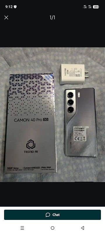 tecno camon 40 Pro 5G 8plus 8 16gb 256 GB