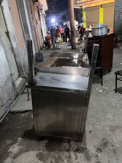 Hot plate or 16 liter fryer counter sale stainless steel