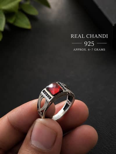 Italian Style New Design Ring in Silver(چاندی) 6,7g weight