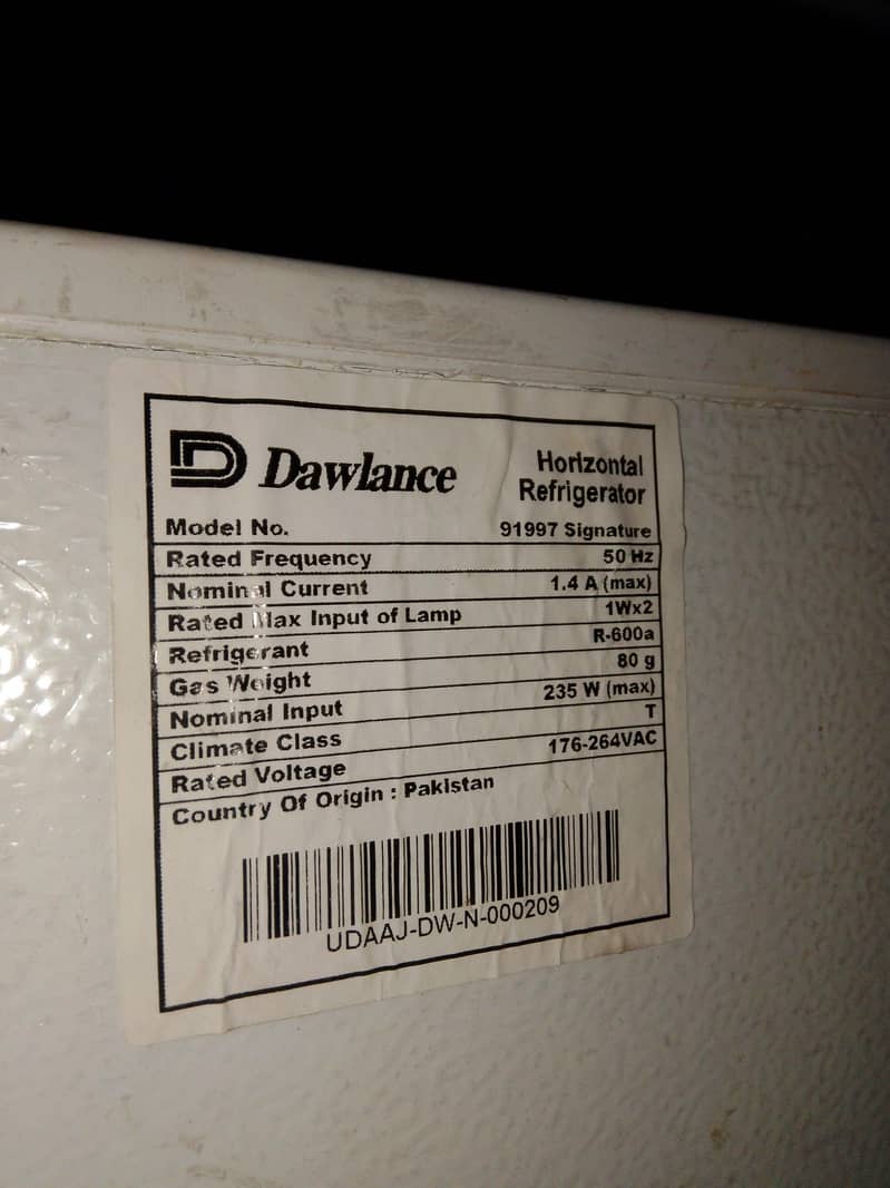 Deep Freezer Model 91997 3