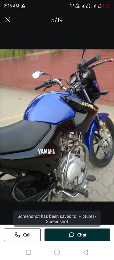 Yamaha Ybr Blue Shining colour