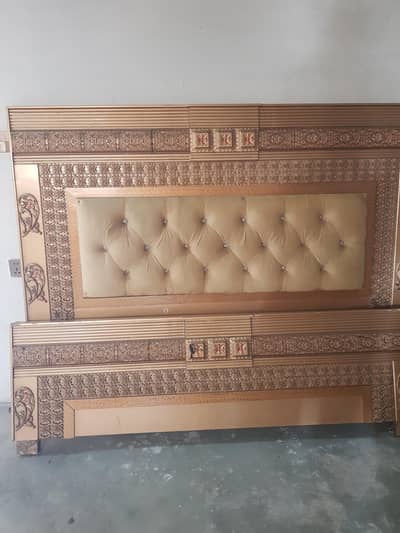 bed with side table dressing table showcase all for sale