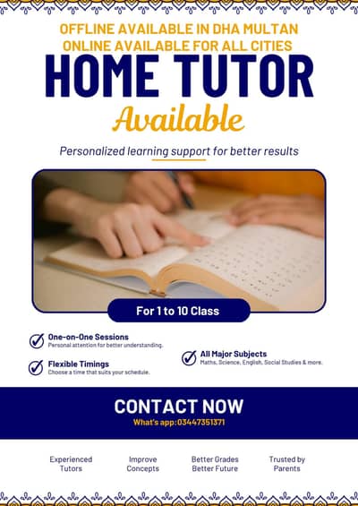 Home tutor offline + online