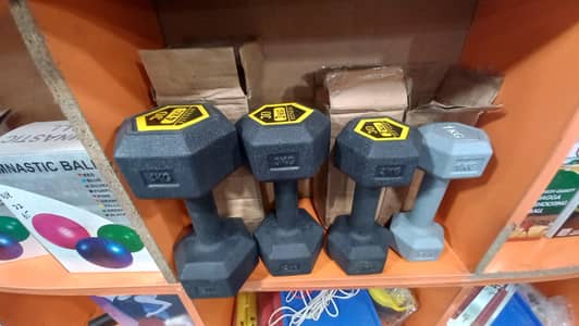 Hex dumbbell rubber plates weight chrome multi gym bench press rod gym