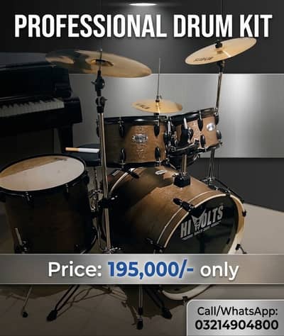 Hi volt drum kit professional brand new with complete package