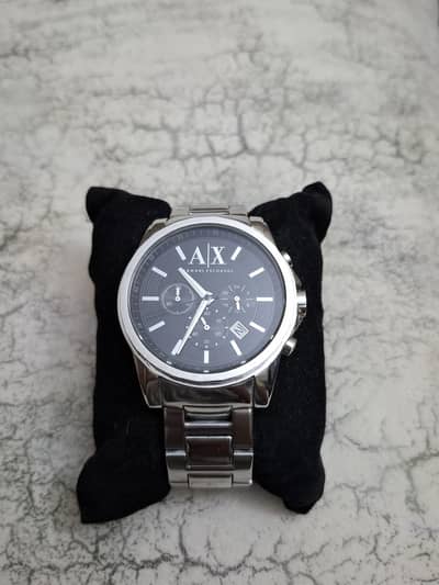 Original Armani Exchange A|X Chronograph Men's Watch – Stainless Steel
