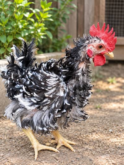 Frizzle Japanese bantam