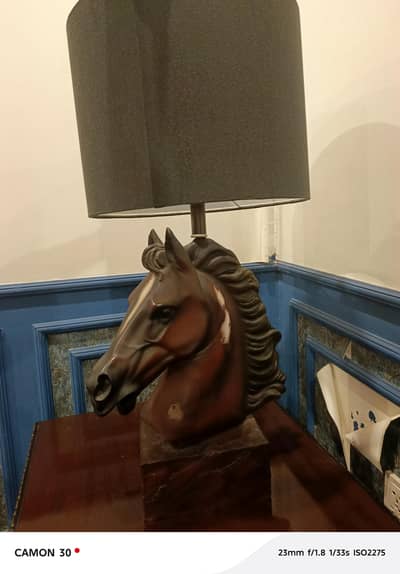 Bronze Horse Face table lamp