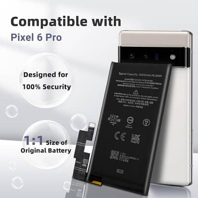 Google Pixe 6 & 6 pro 100% Original Battery