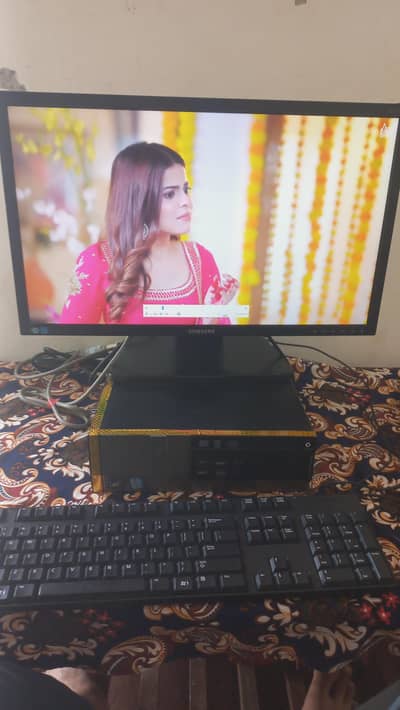 Computer complete set 4gb/500gb with hd samsung 24 inch led