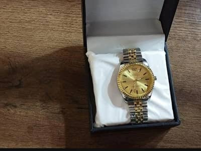 Rolex Datejust Gold & Silver Watch With Box - Time & Tune