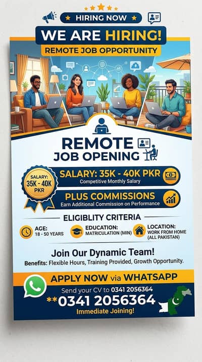 Remote job 03412056364 Watsapp Please contact us