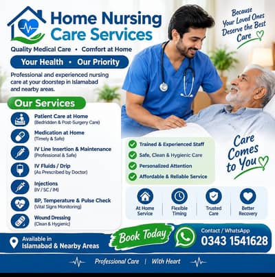 Trusted Home Nursing & Elderly Care Services at Your Doorstep