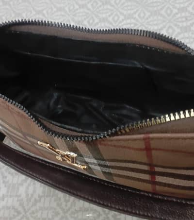 brown LV leather shoulder bag