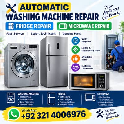 Automatic Washing Machine Repair | Fridge Repair | Microwave Repair