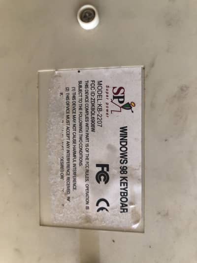 SP KB-2207 Original PS/2 Keyboard Windows 98 - Full Working