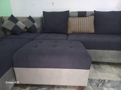 7 Seater Modern Corner Sofas With Towel Fabric