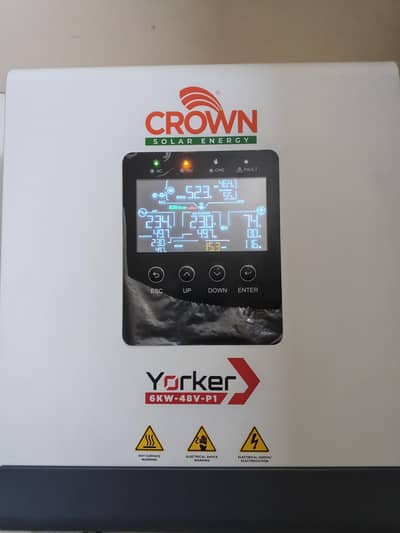 Crown Solar Energy Yorker 6kW Single-Phase Hybrid Inverter (IP21)