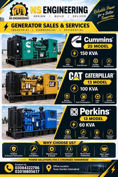 Gernetor service Available for rental and sale purchase