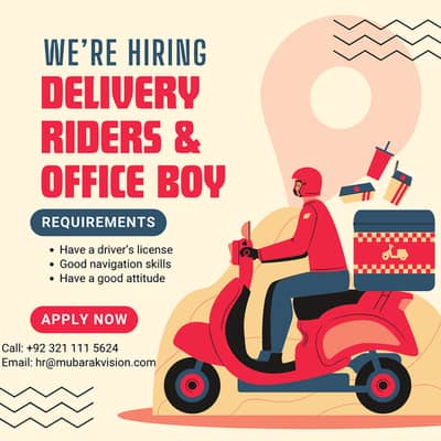 Delivery boy and office boy