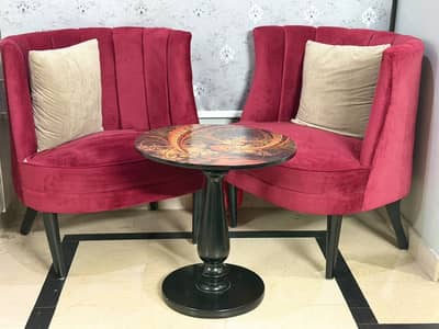 Sofa and table