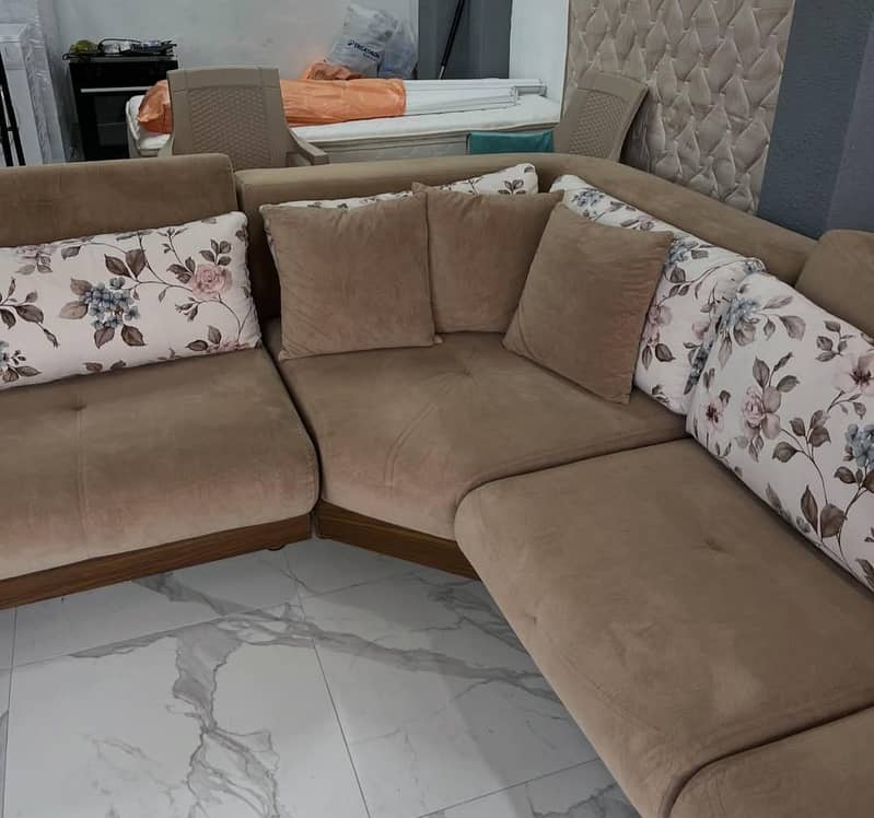 L shape sofa set 1
