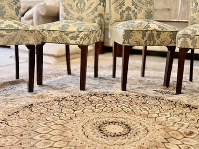 Printed dining/porch chairs