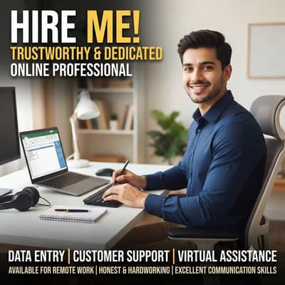 online work required, hardworking and reliable candidate