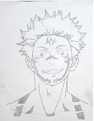 sukuna anime character sketch