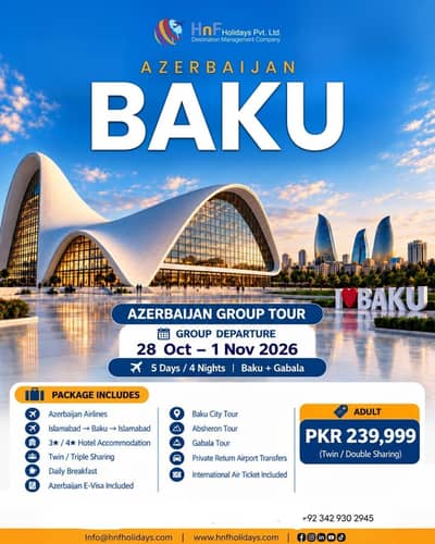 Azerbaijan Baku Group Tour.