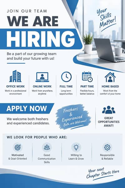Start your career with us !!